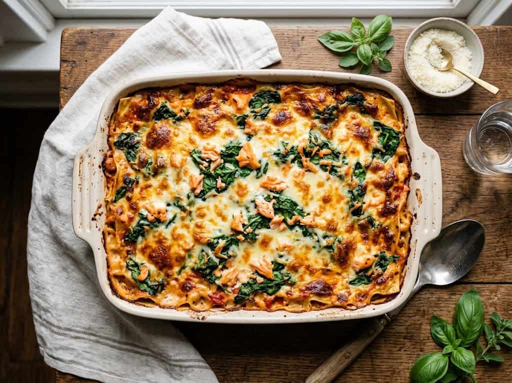 Lasagnes saumon et épinards à congeler pour le post-partum — holi-mama