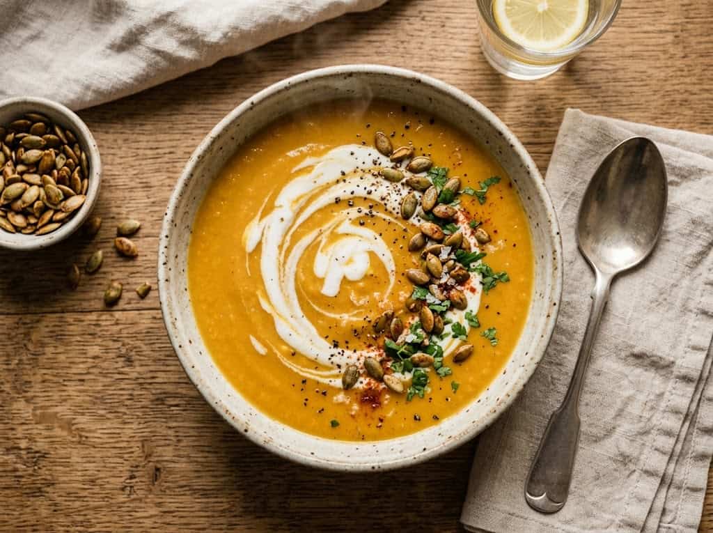 Soupe de butternut, lait de coco et lentilles corail à congeler — holi-mama