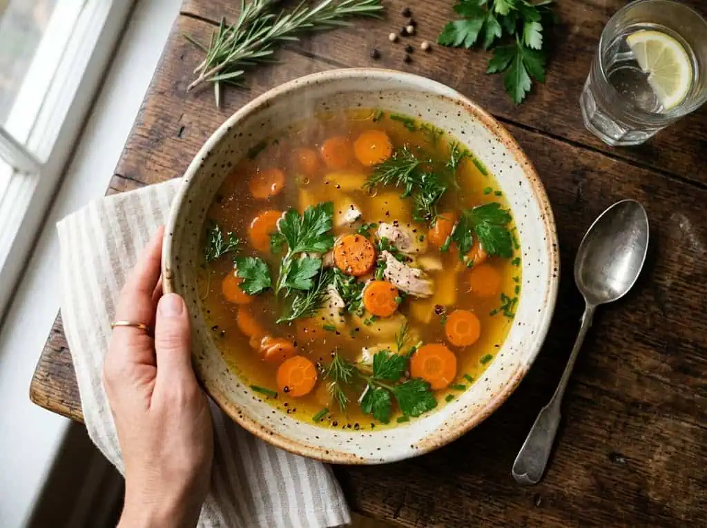 Bouillon de volaille maison à congeler en portions — holi-mama