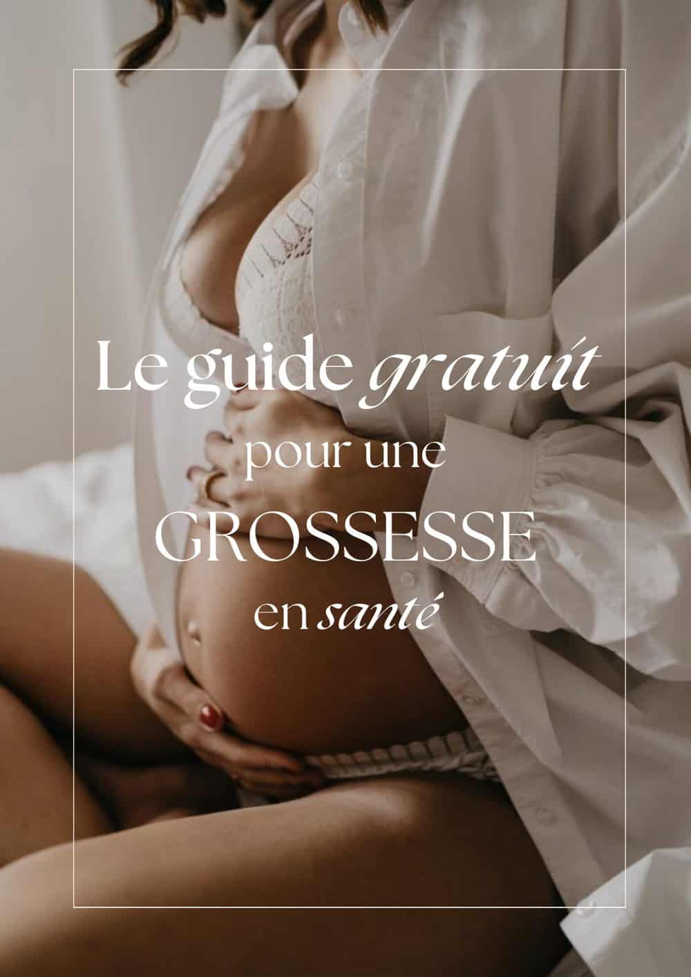 Couverture du guide gratuit pour une grossesse en santé