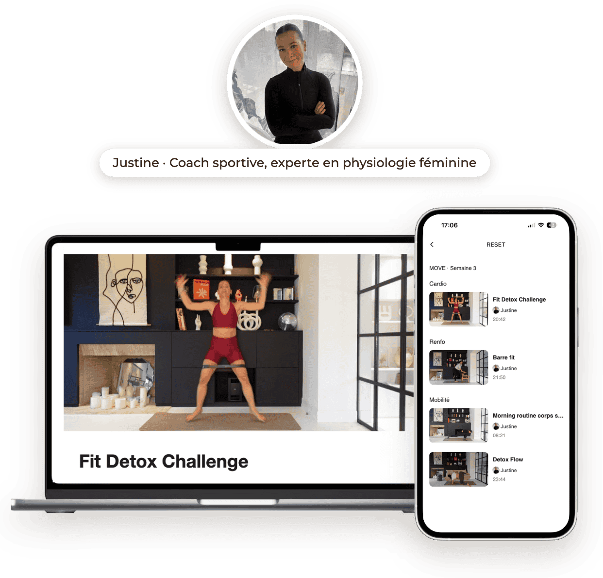 Programme Reset, pilier MOVE : séances cardio, renfo et mobilité avec Justine